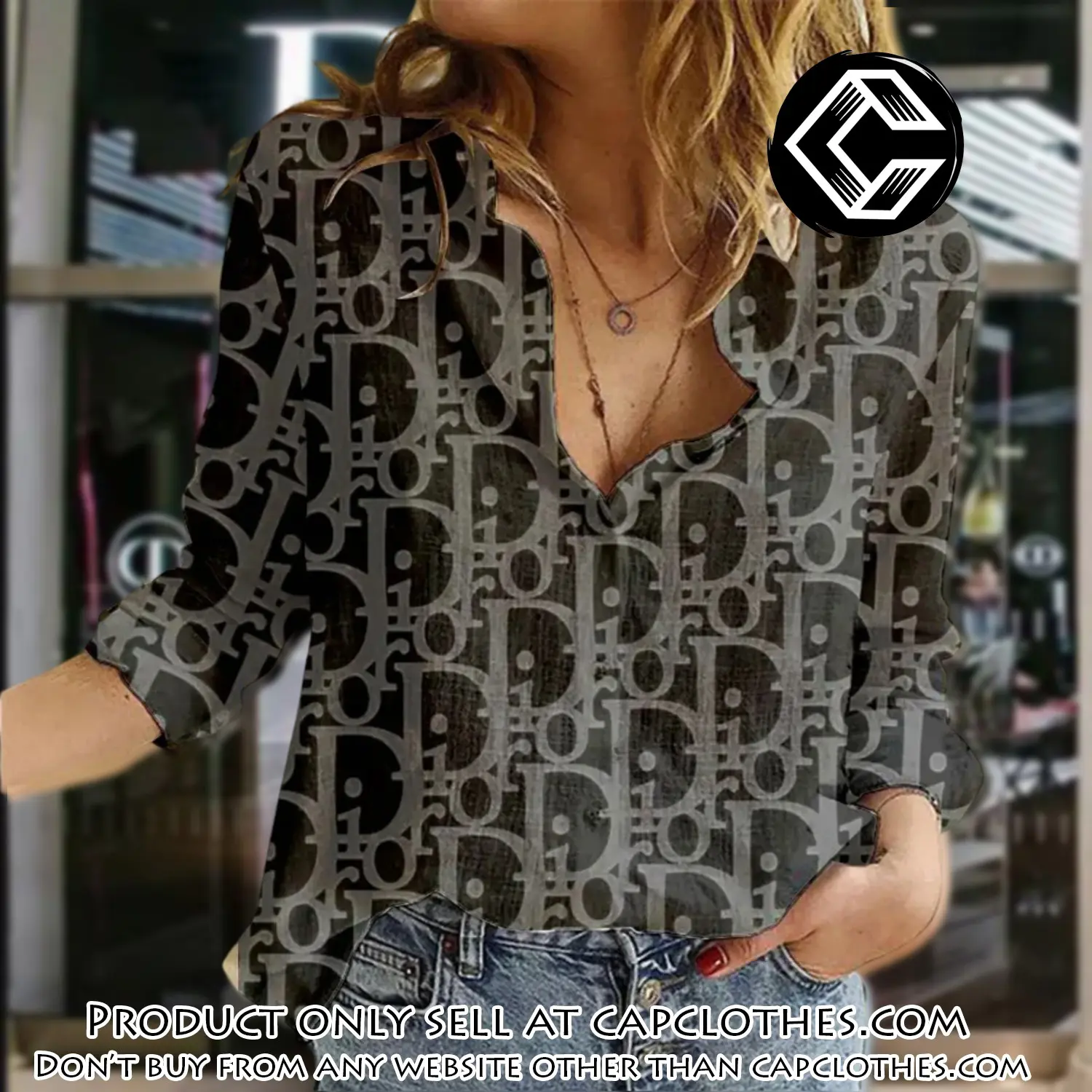 Dior luxury women casual shirt linen shirt wcs1027 cc0058712